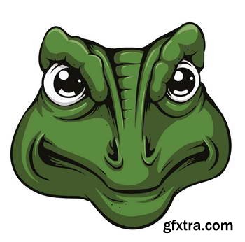 Animal Head Mascots 85xEPS [Tshirt-Factory]