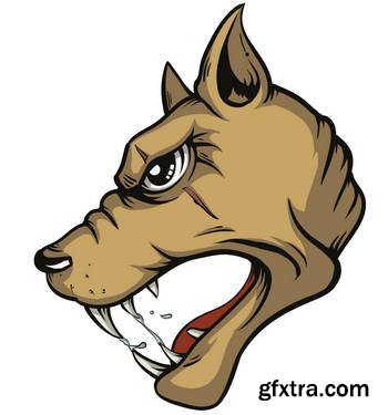 Animal Head Mascots 85xEPS [Tshirt-Factory]