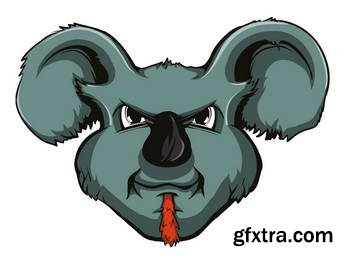 Animal Head Mascots 85xEPS [Tshirt-Factory]