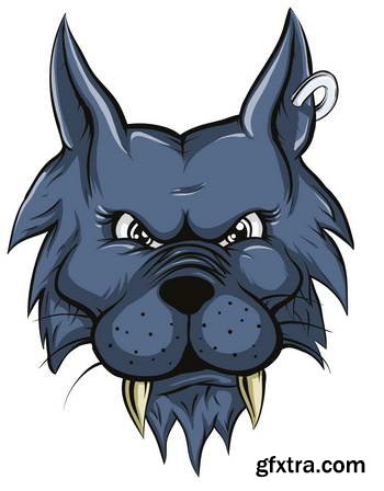 Animal Head Mascots 85xEPS [Tshirt-Factory]