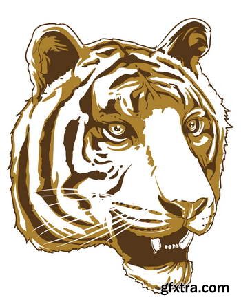 Animal Head Mascots 85xEPS [Tshirt-Factory]