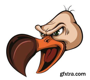 Animal Head Mascots 85xEPS [Tshirt-Factory]