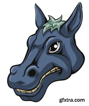 Animal Head Mascots 85xEPS [Tshirt-Factory]