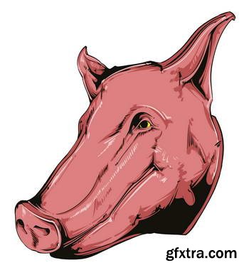 Animal Head Mascots 85xEPS [Tshirt-Factory]