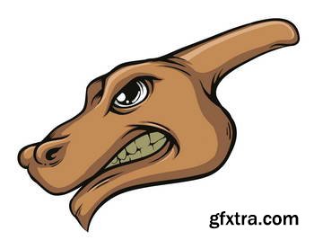 Animal Head Mascots 85xEPS [Tshirt-Factory]