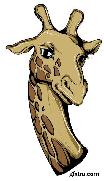 Animal Head Mascots 85xEPS [Tshirt-Factory]