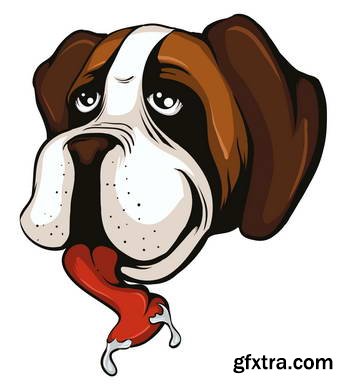 Animal Head Mascots 85xEPS [Tshirt-Factory]