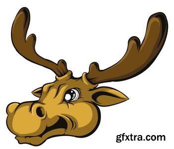 Animal Head Mascots 85xEPS [Tshirt-Factory]