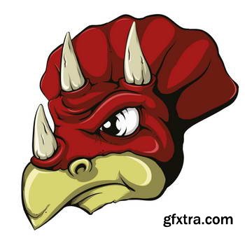 Animal Head Mascots 85xEPS [Tshirt-Factory]