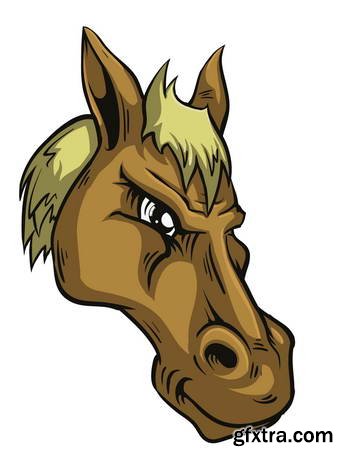 Animal Head Mascots 85xEPS [Tshirt-Factory]