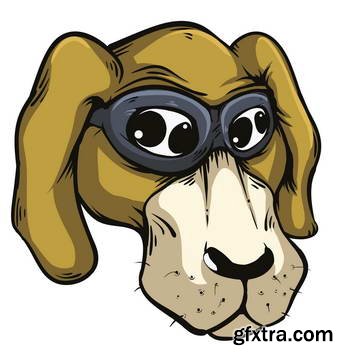 Animal Head Mascots 85xEPS [Tshirt-Factory]