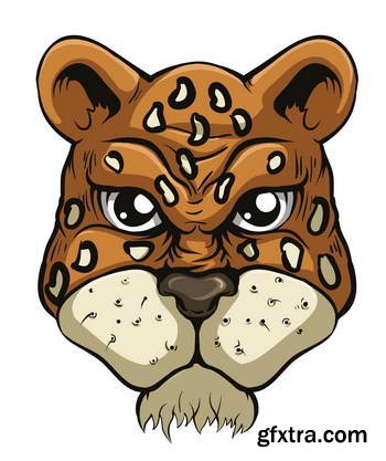 Animal Head Mascots 85xEPS [Tshirt-Factory]