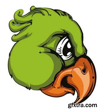 Animal Head Mascots 85xEPS [Tshirt-Factory]