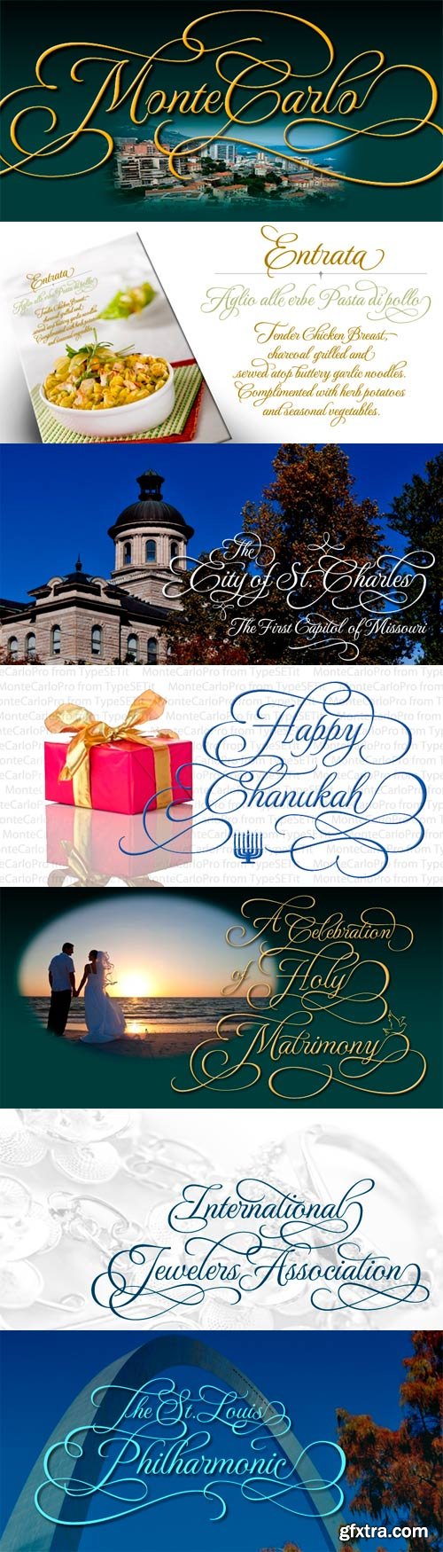 MonteCarlo Font Family - 10 Fonts for $250