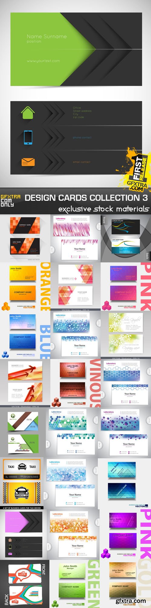 Design Cards Collection 3, 25xEPS