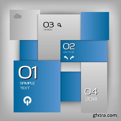 Stock Vector - Collection of Infographic Templates for Business Vector 10