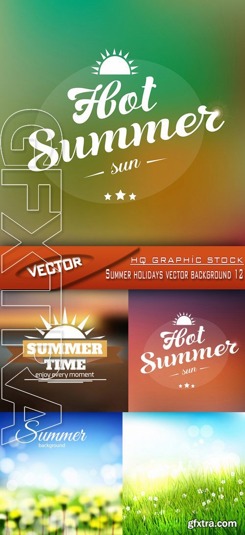 Stock Vector - Summer holidays vector background 12 Stock Vector - Summer holidays vector background 12