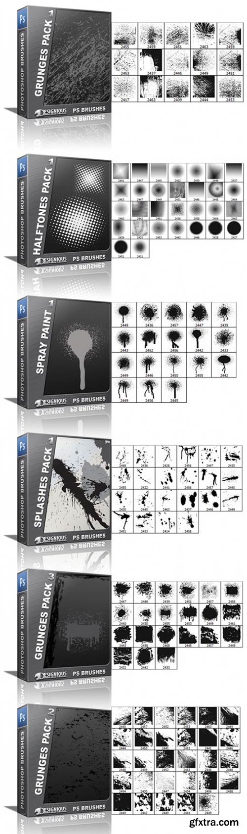 Inkydeals - Grunge Brushes Mega Set: 330 High-Quality Brushes