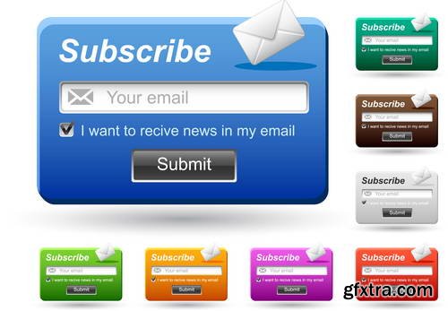 WEB Buttons Collection 25xEPS WEB Buttons Collection 25xEPS