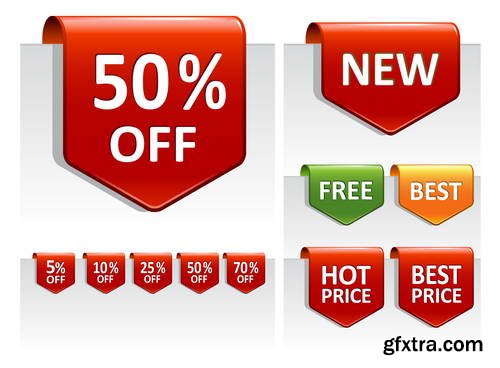 WEB Buttons Collection 25xEPS WEB Buttons Collection 25xEPS