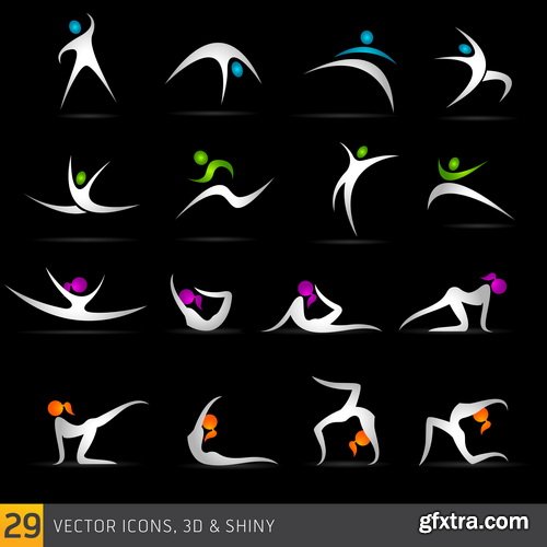 Fitness Elements & Logos 26xEPS
