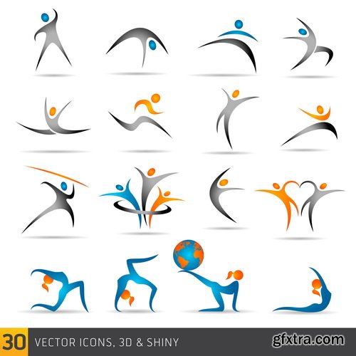 Fitness Elements & Logos 26xEPS