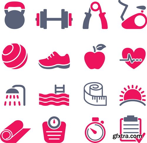 Fitness Elements & Logos 26xEPS