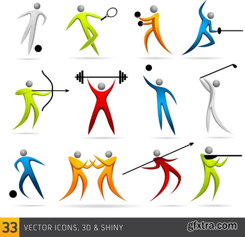 Fitness Elements & Logos 26xEPS