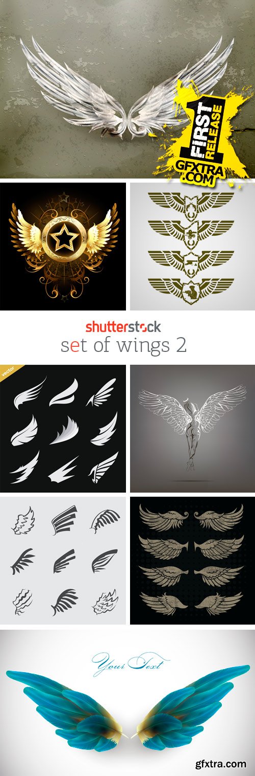 Amazing SS - Set of Wings 2, 25xEPS Amazing SS - Set of Wings 2, 25xEPS