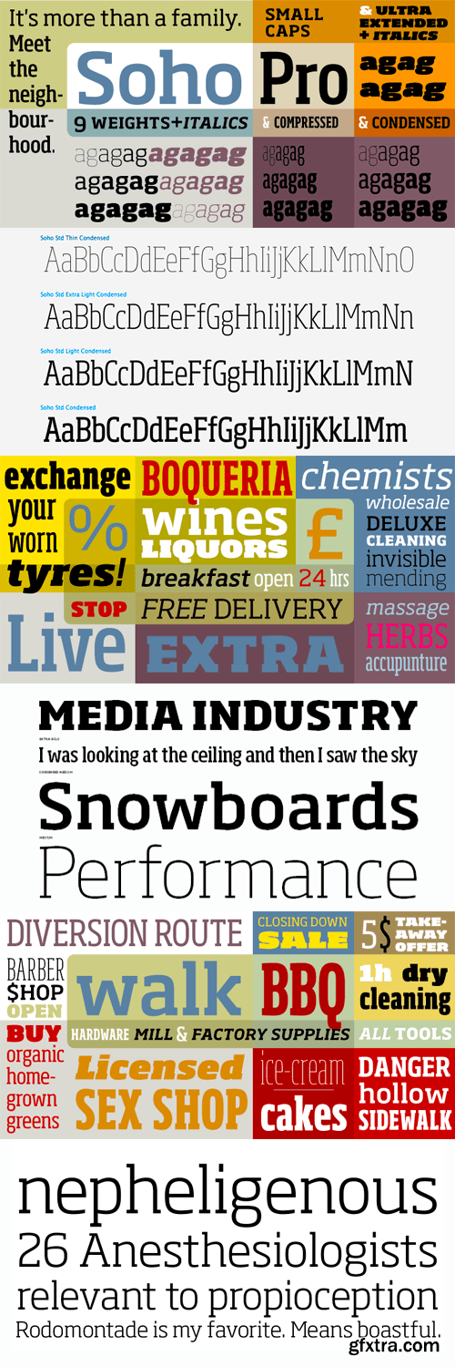 Soho Font Family - 40 Fonts for $2160