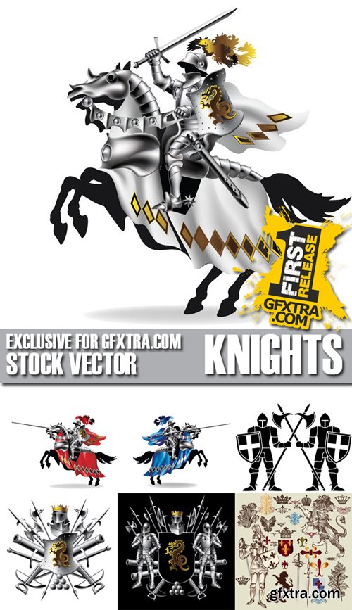 Stock Vectors - Knights 2, 25xEPS Stock Vectors - Knights 2, 25xEPS