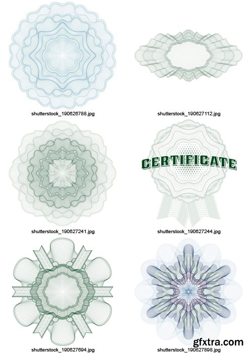 Amazing SS - Guilloche Elements 7, 25xEPS