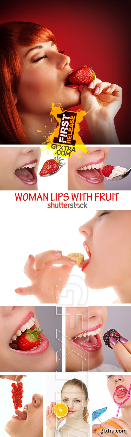Amazing SS - Woman lips with fruit, 25xJPG Amazing SS - Woman lips with fruit, 25xJPG