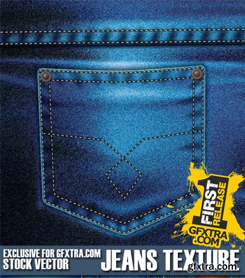 Stock Vectors - Jeans Texture, 25xEPS Stock Vectors - Jeans Texture, 25xEPS