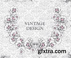 100 Vintage illustrations Vector Pack