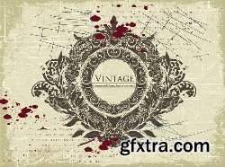 100 Vintage illustrations Vector Pack