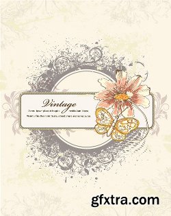 100 Vintage illustrations Vector Pack