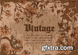 100 Vintage illustrations Vector Pack