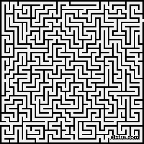 Stock Vectors - Maze, 25xEPS