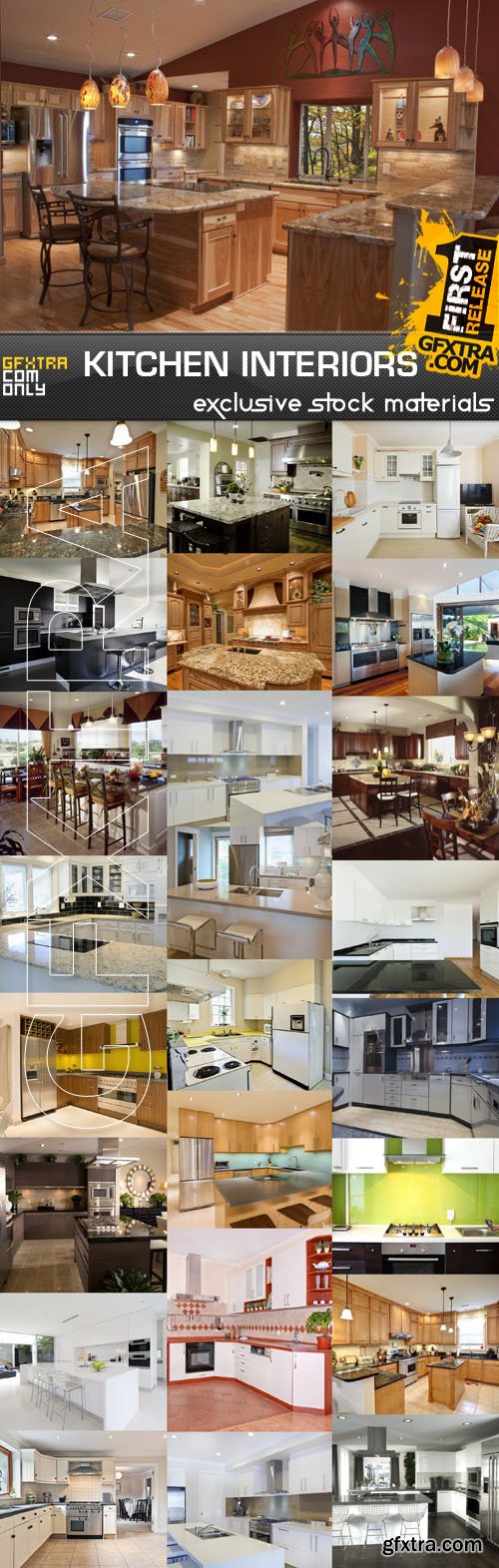 Kitchen Interiors, 25xUHQ JPEG
