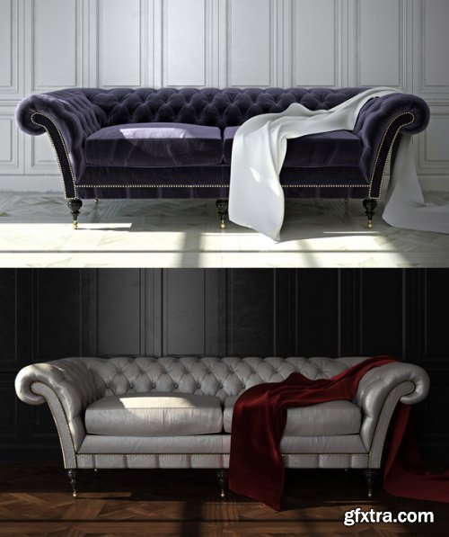 CG-Blog Modeling and Rendering a Chesterfield Sofa