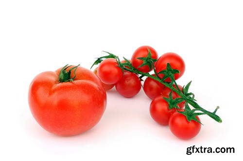 Tomatoes on White Background 25xJPG