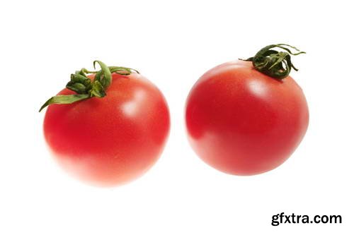 Tomatoes on White Background 25xJPG