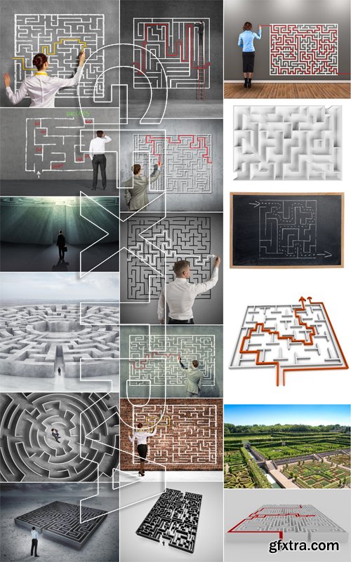 Stock Photos - Maze 2, 25xJPG