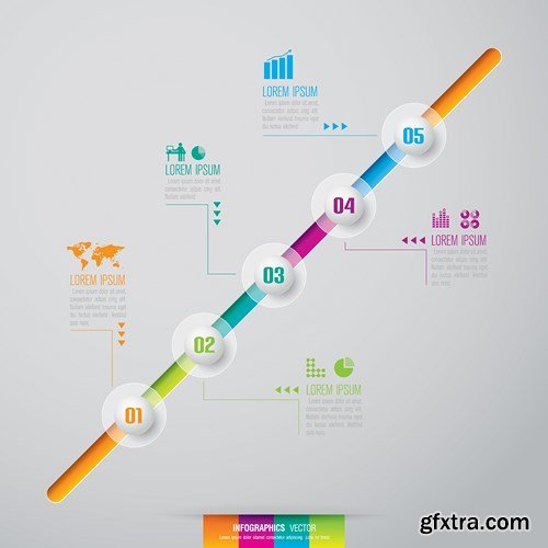 Collection of infographics vol.110, 25xEPS