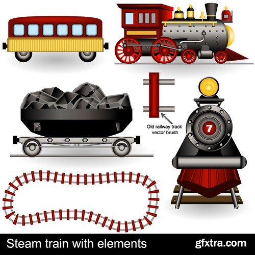 Stock Vectors - Train, 25xEPS Stock Vectors - Train, 25xEPS
