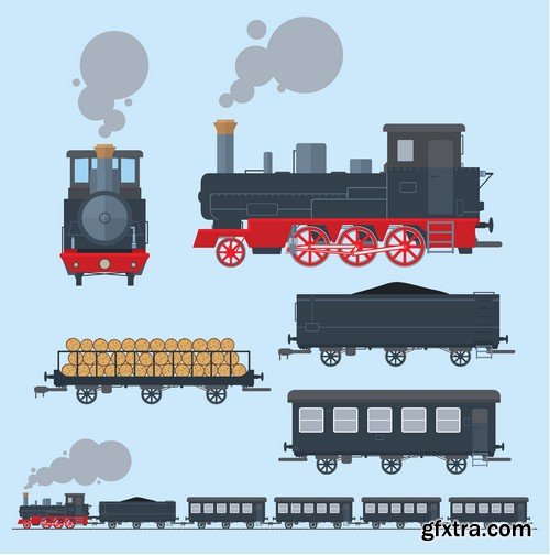Stock Vectors - Train, 25xEPS Stock Vectors - Train, 25xEPS