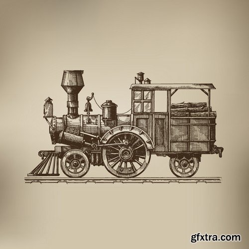 Stock Vectors - Train, 25xEPS Stock Vectors - Train, 25xEPS