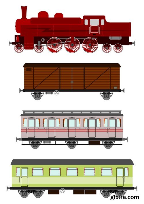 Stock Vectors - Train, 25xEPS Stock Vectors - Train, 25xEPS