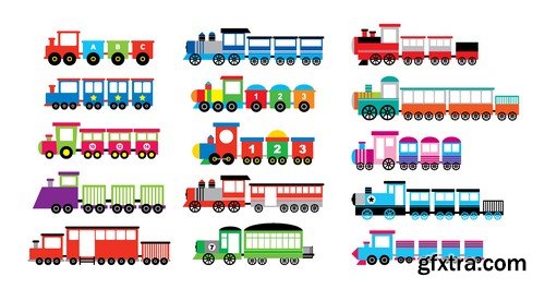 Stock Vectors - Train, 25xEPS Stock Vectors - Train, 25xEPS